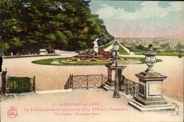 CPA St Germain En Laye La Terrasse Construite Par Lenotre Perspective - St. Germain En Laye (Castillo)