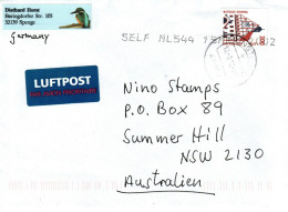 Germany 2002  Air Mail Cover To Australia, - Covers & Documents