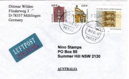 Germany 2003 Air Mail Cover Sent To Australia, - Covers & Documents