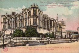 CPA St Germain En Laye Le Chateau Et L'Eglise - St. Germain En Laye (Castillo)