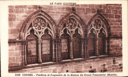 CPA Le Tarn Illustre Cordes Fenetres Et Fragments De La Maison Du Grand Fauconnier - Cordes