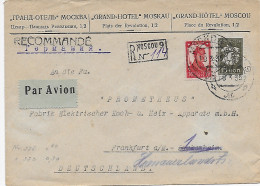 Einschreiben Luftpost Moskau 1935 Nach Frankfurt - Other & Unclassified