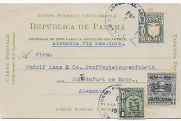 Panama Admon To Schweinfurt, 1931, Zusatzfrankatur - Panama