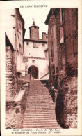 CPA Le Tarn Illustre Cordes Porte De L'Horloge Et Escalier Du Paster Noster - Cordes