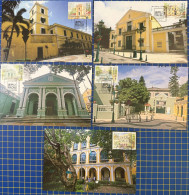 MACAU MAXIMUM POST CARDS LOT OF 2 SETS OF 9 CARDS - WORLD HERITAGE - HISTORIC CENTER OF MACAU + ST. AGOSTINE SQUARE - Macao