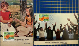 MACAU MAXIMUM POST CARDS LOT OF 2 - INTERNATIONAL YEAR OF YOUTH - Macao