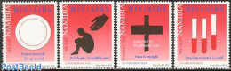 Namibia 2002 Health Care/AIDS 4v, Mint NH, Health - Science - Health - Chemistry & Chemists - Chemistry