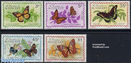 Saint Vincent & The Grenadines 1975 Butterflies 5v, Mint NH, Nature - Butterflies - St.Vincent Y Las Granadinas