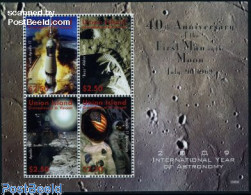 Saint Vincent & The Grenadines 2009 Moonlanding Anniversary 4v M/s, Mint NH, Transport - Space Exploration - St.Vincent Y Las Granadinas