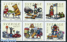 Sweden 2000 Toys 6v [++], Mint NH, Transport - Various - Automobiles - Railways - Police - Teddy Bears - Toys & Childr.. - Ongebruikt