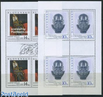 Slovakia 1996 Art 2 M/s (= 4 Sets), Mint NH, Art - Modern Art (1850-present) - Paintings - Sculpture - Neufs