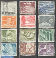 Switzerland 1949 Definitives 12v, Mint NH, Nature - Transport - Water, Dams & Falls - Automobiles - Cableways - Railwa.. - Ungebraucht