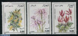 Algeria 1991 Flowers 3v, Mint NH, Nature - Flowers & Plants - Algeria (1962-...)