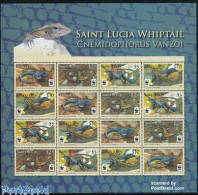 Saint Lucia 2008 WWF, M/s, Mint NH, Nature - Reptiles - World Wildlife Fund (WWF) - St.Lucia (1979-...)