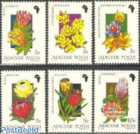 Hungary 1990 Tree Flowers 6v, Mint NH, Nature - Various - Flowers & Plants - Maps - Neufs