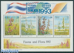 Ireland 1993 Bangkok 1993 S/s, Mint NH, Nature - Orchids - Philately - Ongebruikt