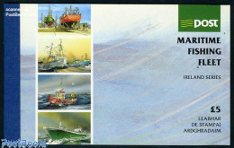 Ireland 1991 Fishing Vessels Booklet, Mint NH, Nature - Transport - Fishing - Stamp Booklets - Ships And Boats - Ongebruikt