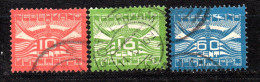 Niederlande, 1921, Flugpostmarken, 10 - 60 C, Gest., MiNr.102-104 (18904E) - Luchtpost