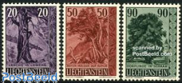 Liechtenstein 1959 Trees 3v, Mint NH, Nature - Trees & Forests - Unused Stamps