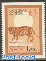 Macao 1986 Year Of The Tiger 1v Coil, Mint NH, Nature - Various - Animals (others & Mixed) - Cat Family - New Year - Nuevos