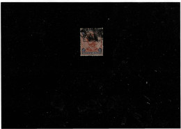 ITALIA REGNO ,"Umberto I",5L. Carminio E Azzurro ,usato,PERFIN,qualita Buona - Used