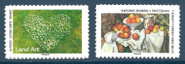 ADHESIF Land Art - Cœur De Marguerites + Cézanne - Natures Mortes (2025) Neuf** - Neufs