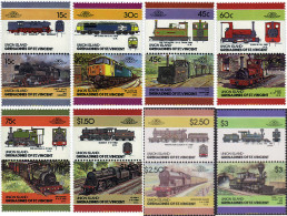 5901 MNH SAN VICENTE GRANADINAS. UNION ISLAND 1986 LOCOMOTORAS - St.Vincent Y Las Granadinas