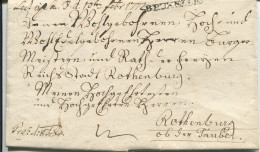 10.817) Brüssel 30. 1. 1772 - Fürstenbrief Nach Rothenburg Ob Der Tauber - 1714-1794 (Austrian Netherlands)