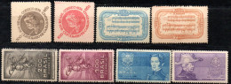 F7.234 1935 REVOLUTION # 407-410,1936 OPERA IL GUARANY #422-425  MNH SETS LOT,PLEASE SEE GUM - Unused Stamps