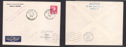 ALGERIA. 1956 (3 May) Alger - Tebessa (4 May). First Flight Fkd Env. Scarce Item. SALE. - Algeria (1962-...)