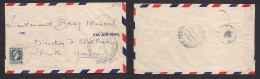 ALGERIA. 1945 (3 March) Alger C. Marechal - Gabon, AEF, Libreville (13 March) Public Works Air Single 1,50fr Fkd Env. FM - Algeria (1962-...)
