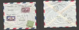 ETHIOPIA. 1962 (22 Nov) Addis Abeba - Switzerland, Sissach (26 Nov) Air Registered Mixed Issues Multifkd Env. Salt Cº. S - Ethiopia