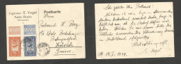 ETHIOPIA. 1934 (19 Jan) Addis Abeba - Switzerland, Zurich. Multifkd Private Card. Air Usage, Margin, Borders. XF. SALE. - Ethiopia
