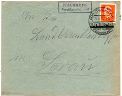 DR 1932, Brief M. Landpost Stpl. NEUSARCO über Forst (Lausitz) Land - Briefe U. Dokumente