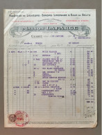 Facture Fabrique De Liqueurs Sirops Limonade Maison Lafarge Cusset (Allier) 10 Janvier 1935 - Alimentare