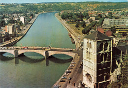 BELGIQUE - Huy - Pont Baudouin - Collégiale - 1964 - Animé - Colorisé - Voiture - Edit Lander - Eupen - Carte Postale - Huy