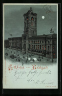 Lithographie Berlin, Rotes Rathaus, Königstrasse - Mitte