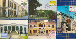MACAU MAXIMUM POST CARDS SET OF 5 - BUILDINGS & MONUMENTS - Macao