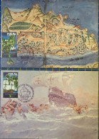 MACAU MAXIMUM POST CARDS SET OF 2 - 16TH CENTURY AND THE DISCOVERIES - Macao