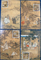 MACAU MAXIMUM POST CARDS SET OF 4 - 25TH ANNIVERSARY OF THE LUIZ DE CAMÕES MUSEUM - Macao