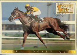 MACAU MAXIMUM POST CARDS LOT OF 5 - ALL LUNAR NEW YEAR ISSUES, BUFFALO, DRAGON & HORSE - Macao