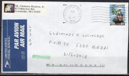 1998 Worchester MA (25 May) 60 Cents Rickenbacker To Lithuania - Briefe U. Dokumente