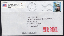 1998 60 Cents Rickenbacker Harrisburg PA To Lithuania - Briefe U. Dokumente