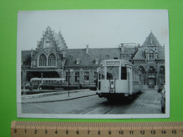 Photo - Binche - Gare - Pl. Eugène Derbaix - Tram - Tramway - Ligne 36 - Binche