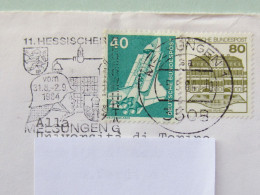 GERMANIA, 11.HESSISCHER FEUERWEHRTAG MELSUNGEN, Targhetta Illustrata 5-5-84, Vigili Del Fuoco - Pompieri