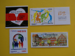 FRANCE 2018  .LOT  DE  4  TIMBRES  NEUFS    ( Vendus  Au  Prix  D' Achat ) - Ongebruikt