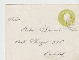 Argenitana Prepaid Envelope BUENOS AIRES 1901, ARMADA ARGENTINA ACORAZADO GARIBALDI, Feliz Ano Nuevo  (IJ) - Storia Postale