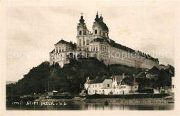 Melk Donau Stift Benediktinerkloster Ansicht Vom Fluss Aus - Autres & Non Classés