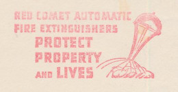 Meter Cut USA 1956 Red Comet Automatic Fire Extinguishers - Pompieri