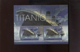Belgie Blok Feuillet BL200 TITANIC With Special Cancel MNH Ship Boat 1912-2012 MNH - 2002-… (€)